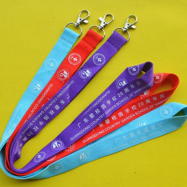 Company OEM Brand Polyester Lanyard and Cardholders With Silk Print or Thermal Transfer Craft