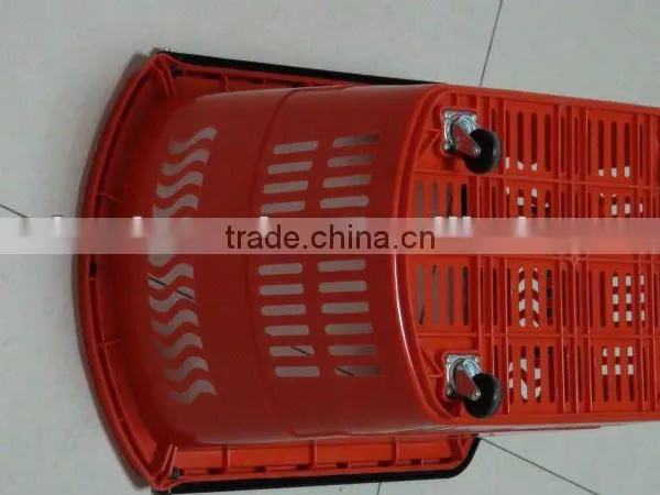 Double Handle Supermarket Plastic Shopping Basket photo-4