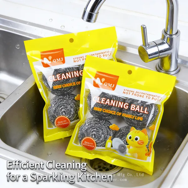 High Quality Scouring Pad Washing Dishes Household Cleaner Kitchen Sponge Green Scouring Pad photo-3