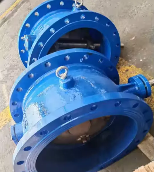 HH47H Tilting-Disc Non Return Check Valve Ductile Iron Cast Iron DN500 DN700 Flange Sewage Check Valve for Water Pump photo-5