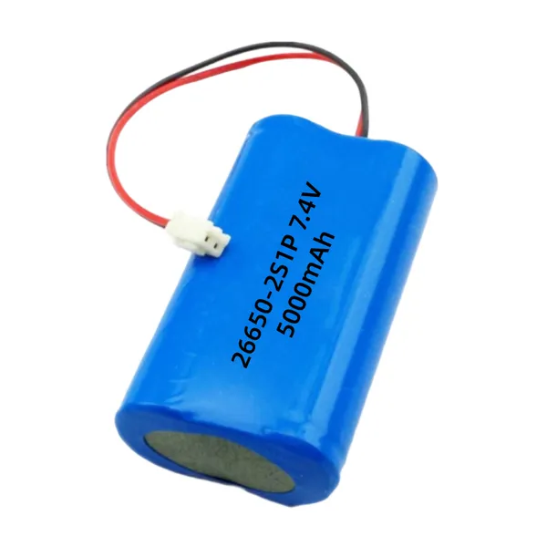 ZonYou Customized 26650 Cylindrical Cell 2S1P 7.4V 5Ah Lithium-Ion Battery Pack With 500 Cycles Life for Voice Recorder Digital Photo Frame Fan photo-3