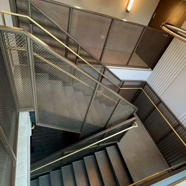Special Offer: Stainless Steel Mesh Partition Screen in Antique Bronze Color for High-End Hotel Elevator Curtain Walls photo-2