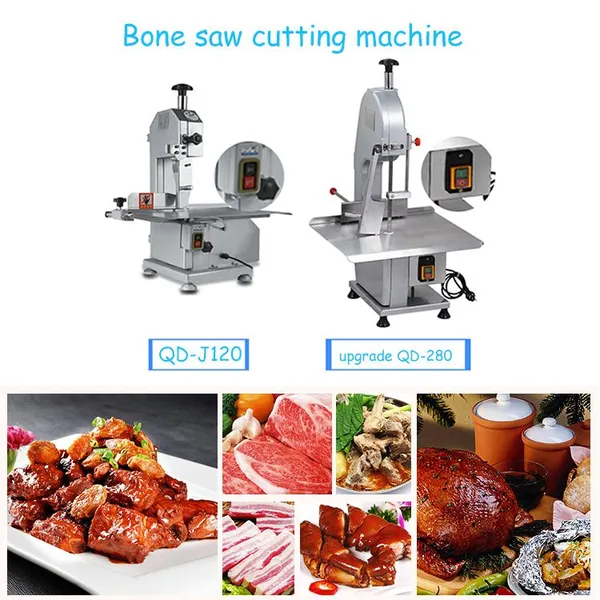 QDMECH Professional RL003 Bone Sawing Machine With Waterproof Switch and Safe Blade Protector Stainless Steel Meat Cutter for Sale photo-5