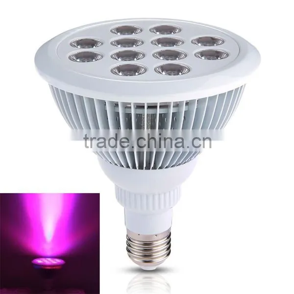 E27 LED 12W Grow Light Plant Spotlight Grow Light Reflector