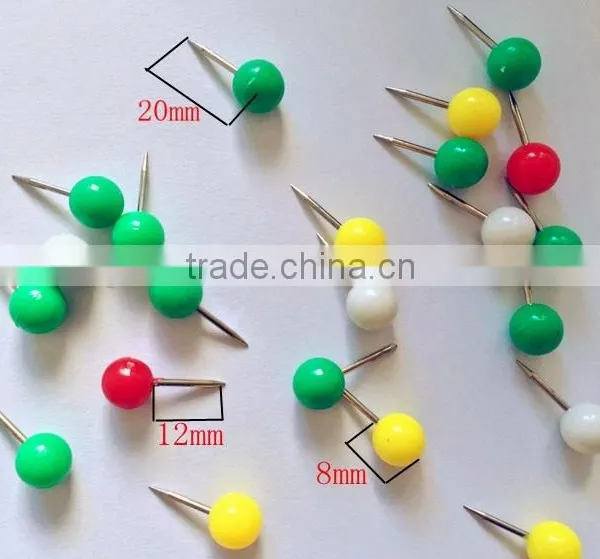 Wholesale High Quality 23mm Plastic Clear Square Head Thumb Tack photo-2