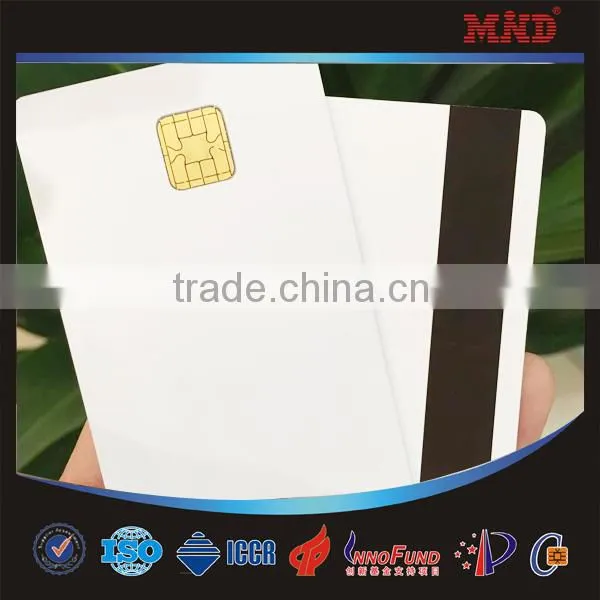 MDC811 New Avaival Silver Hico Blank Magnetic Stripe Smart Card With SLE4428 photo-2