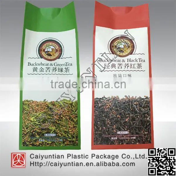 Hot Seal Plastic Tea Packaging Bags,flat Bottom Packaging Tea Bag Quality Choice photo-3