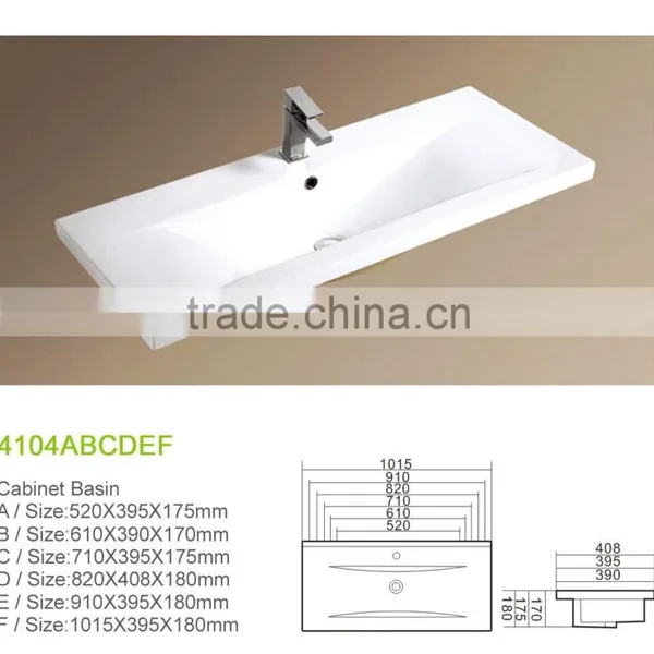 Bathroom Wash Basin Cabinet With Basin and Silver Mirror Marble Top photo-2
