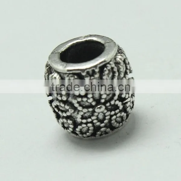 Pdora Jewelry Accessories Cylinder Carving Slider DIY Zinc Alloy Beads for Bracelets photo-4