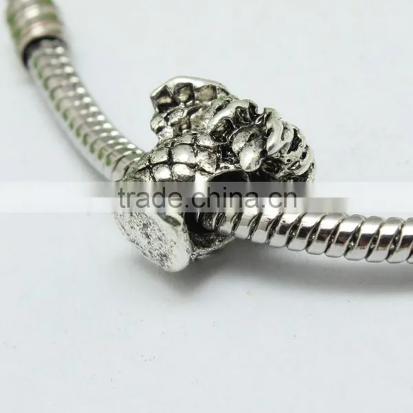 Wholesale Pdora New Style Anti-silver Coconut Tree Shape Zinc Alloy Round Hole Slide Beads photo-4