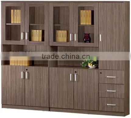 Modern Office File Cabinet Design Office Bookcase Wooden Bookshelves (SZ-FCB349) photo-3