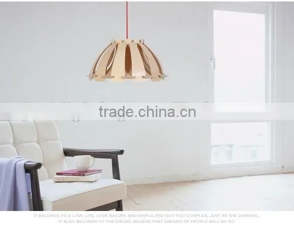 LED Pendant Light JK-8005B-25 Edison Wooden Fixture Pendant Light