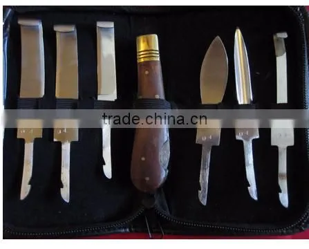 Hoof Knives 6 Set Equine Veterinary Horse Knife Pouch Veterinary Instruments and Equipment
