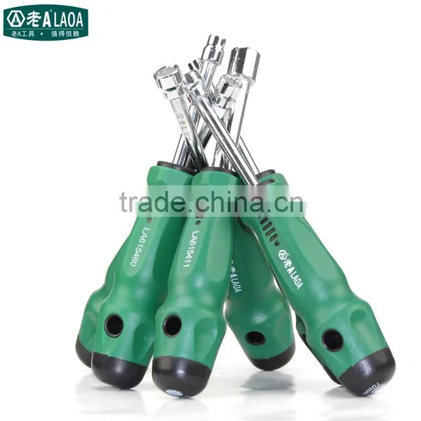 LAOA12 Angle Torx CR-V Mulction Socket Screwdriver Rubber Handle Screw Driver Tool Arbor Hardening Antislip Metal For Hex Screw photo-4