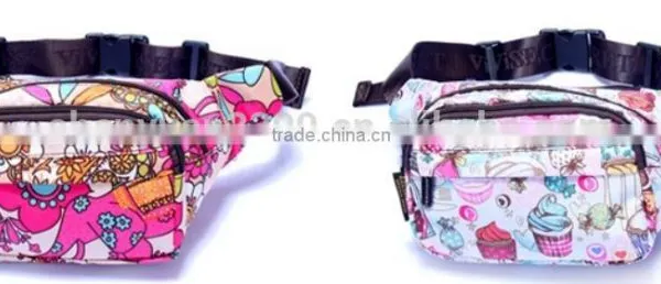 Latest Arrival Fancy Printing Polyester Walk Bag Customizable Outdoor Sport Waist Bag photo-4
