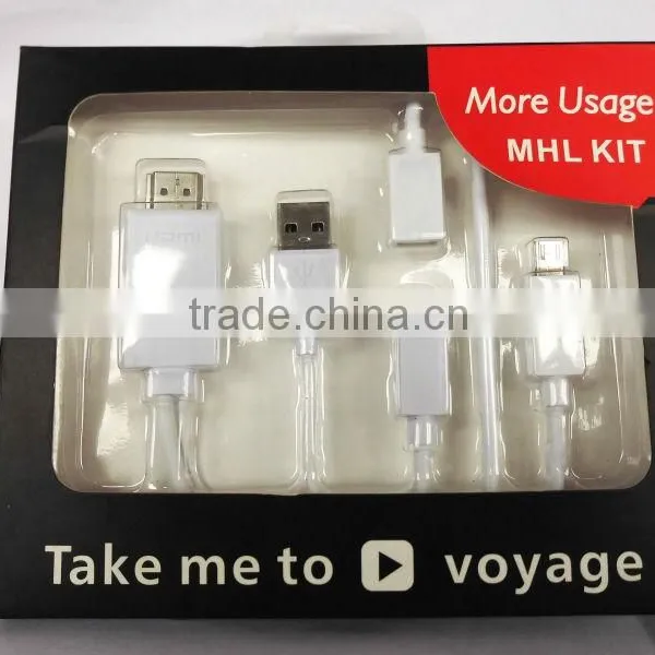 Japan av Video Cable Mhl 1080P Car Audio Accessory Phone 5 Adapter More Usage Mhl Kits photo-2