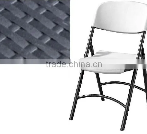 Portable Plastic Folding Table With Rattan Design photo-2