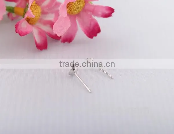 925 Sterling Silver Flat Glue On Earring Posts Earring Finndings photo-2