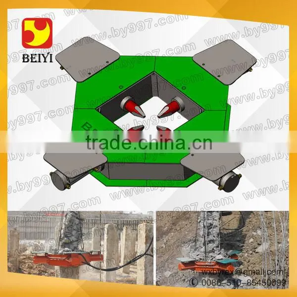 Excavator Attachment Hydraulic Square Concrete Pile Cutter Machine for Pile Breaking Project
