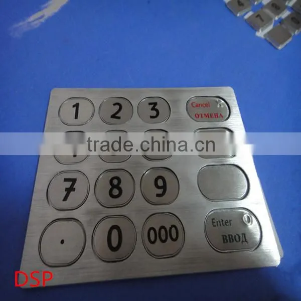 High Quality Stainless Steel Bank 4x4 Matrix 16 Keys Access Control Keypad photo-4