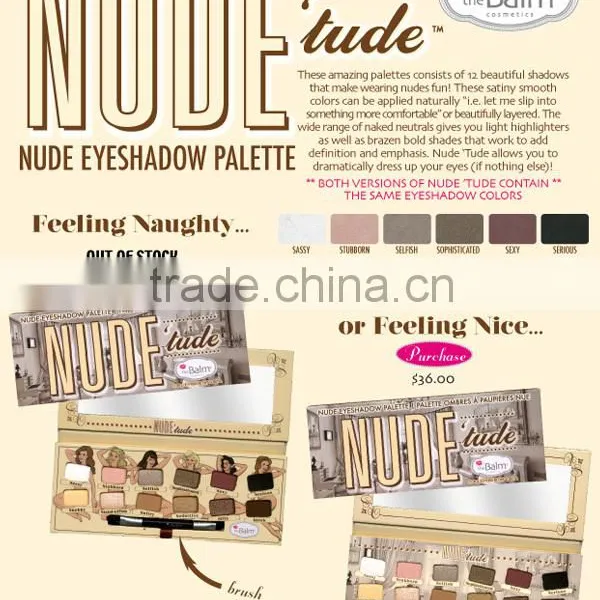 Nude Eyeshadow Palette 12 Colors Eyeshadow Case Set Cosmetics photo-2