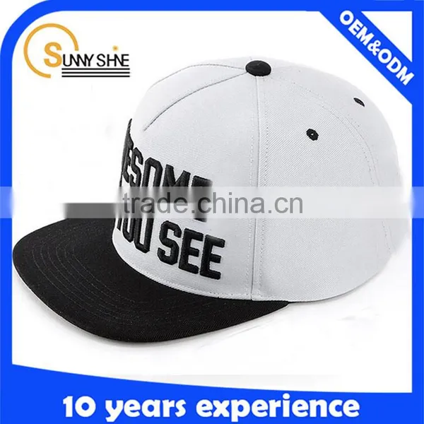 High Quality Custom Flat Brim Snapback Hats And Cap Men photo-3