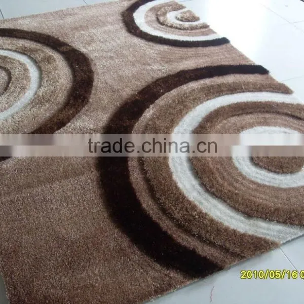 Korea Shaggy Carpet Rose Shape Red Silk Carpet, Mat,rug for Door photo-4