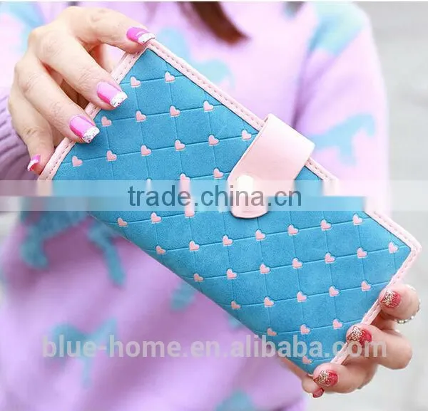 Latest Heart Design Long Hasp Ladies Purse Good Quality Showing Elegance photo-2