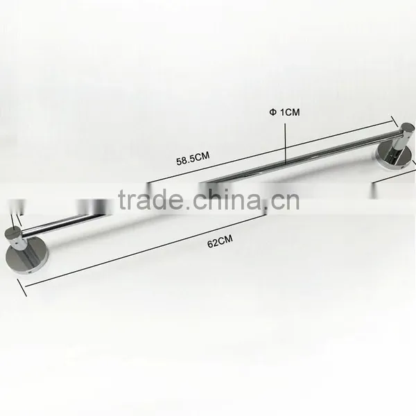 Chrome Polish Classic Modern Towel Ring 24" Towel Bar Robe Hook Paper Holder 4pcs Set Bath Accessories Bathroom Hardware photo-5