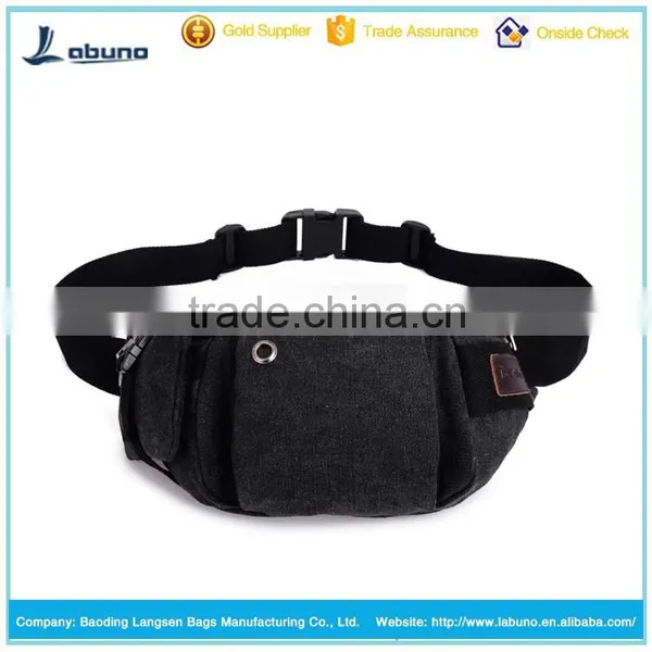 From Alibab China Factory Vintage Round Canvas Bag Elegant Waist Bag photo-4