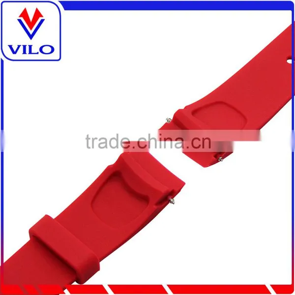 Red Smart Watch Bracelet Silicon Watch Band /Leather Strap Wristband For SAMSUNG GEAR S R750 photo-3