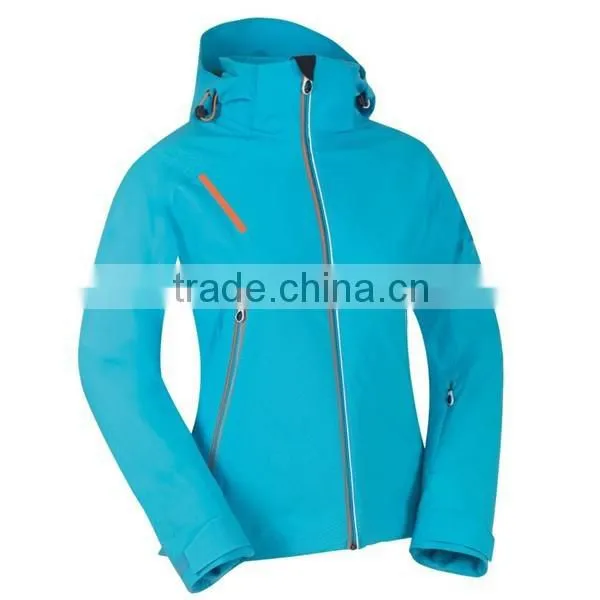 Women High Quality Blue Ski Jacket 3-in-1 Outdoor Sport Jaqueta