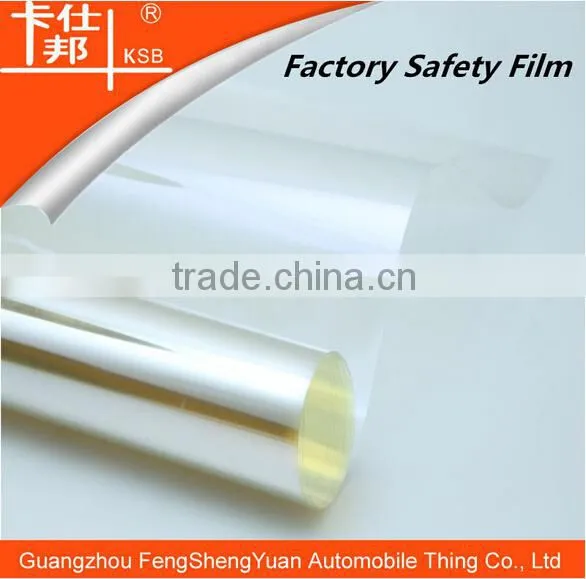 1.52M*30m 4mil Safety Film Mirror Safety Backing Film Transparency Glass Protector,house/car Used