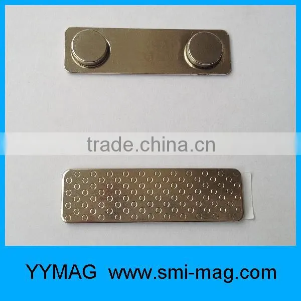 High Quality 45x13x6mm Reusable Metal Name Badge Holder photo-2