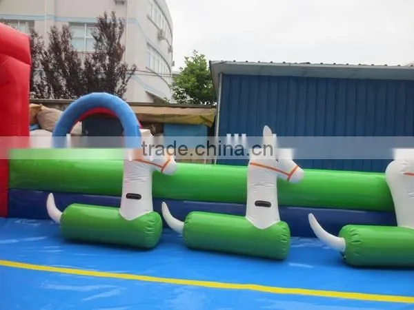 2015 Best Sale Sports Game Inflatable Horse Run Track for Kids photo-5