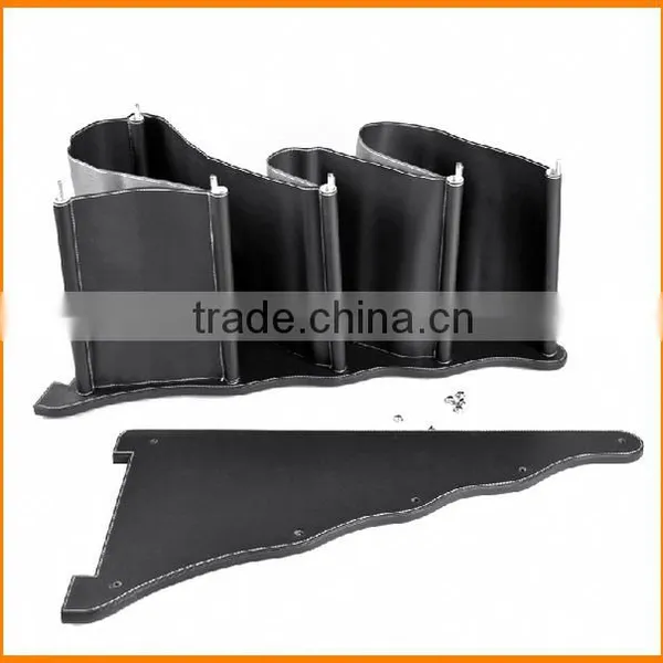 High-grade Leather Magazine Newspaper Office Data Storage Shelf Newspaper Rack Creative Showcase News Stand Shipping photo-4