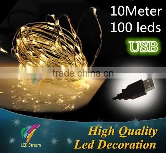 Indoor & Outdoor Christmas Light LED Copper Wire Usb String Lights photo-2