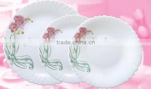 18pcs Opal Glassware Set Dinner Set Heat Resistant Opal Glass