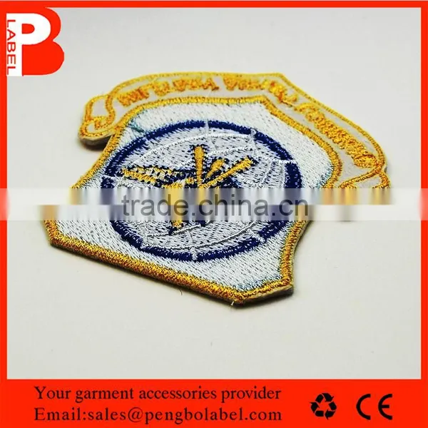 Directly Factory Professional Customized Merrowing Border Embroidery Patch photo-2