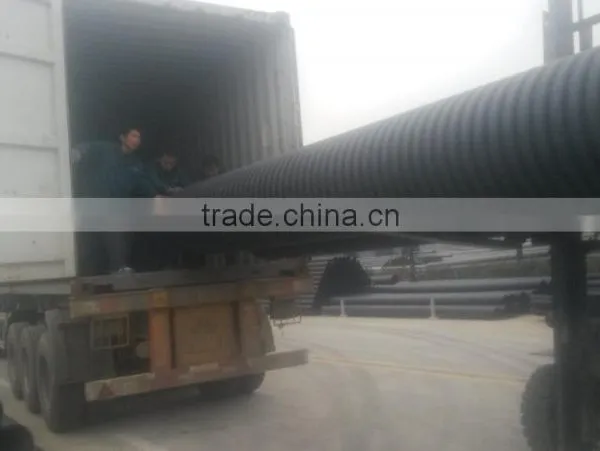 SN4/SN8 300mm Double Wall Hdpe Corrugated Pipe photo-3
