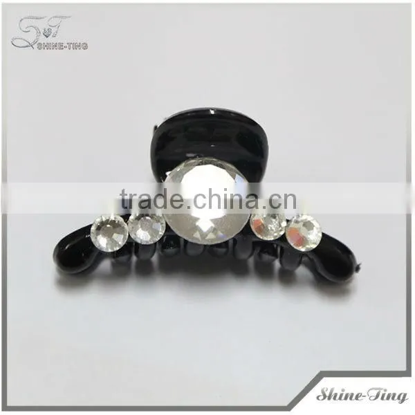 2014 Plastic Hair Claw Clips Hair Clip With Rhinestone for Women