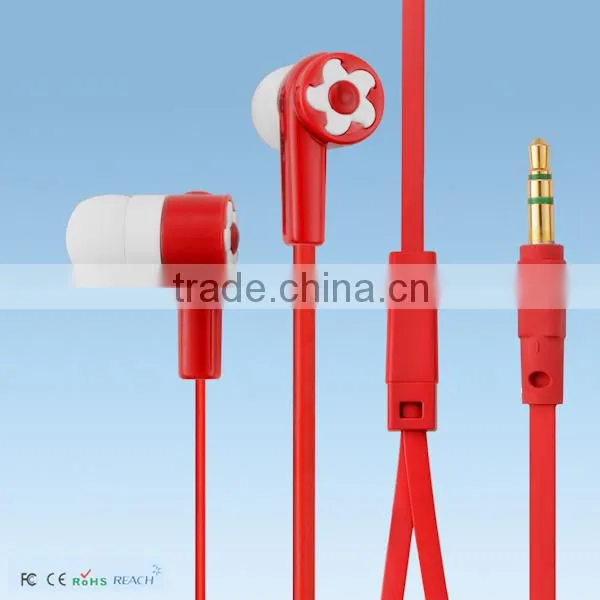 Hot Selling in Ear Flat Cable Earphone, Promotion In-ear Stereo Earphone for Mp3 photo-5