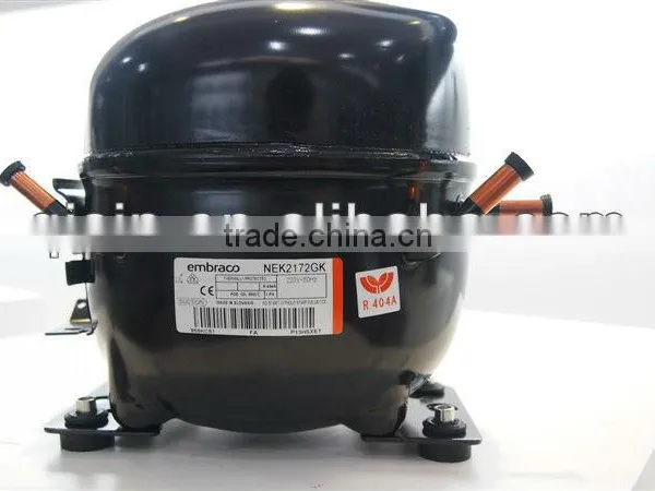 Supermarket Display Embraco Compressor NEK2172GK T2155GK T2168GK T2178GK R404a LBP photo-2