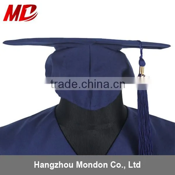 Graduation Cap and Gown Honor Cords Blue Polyester for Children Adult photo-6