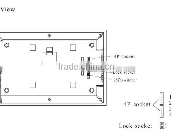 Security Alarms Systems Audio Intercom Electric Door Lock With Remote photo-4