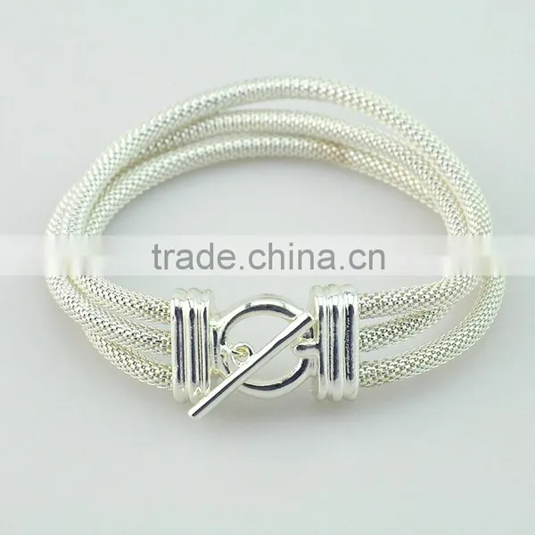 China Factory Sterling Silver Custom Personalized Charms Bangle Bracelets photo-2