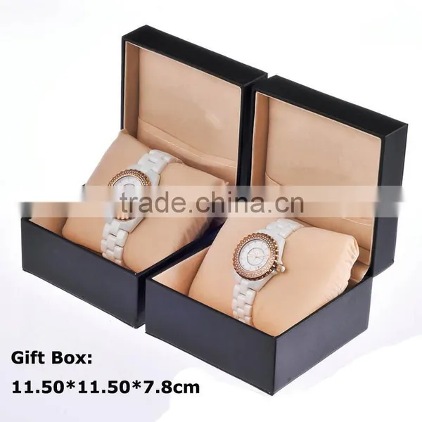 Women's Quartz Ceramic Watches 2 Rows Diamond Bezel Ladies Calendar Function/Roles xx Watch Handhand Watch for Girl photo-3