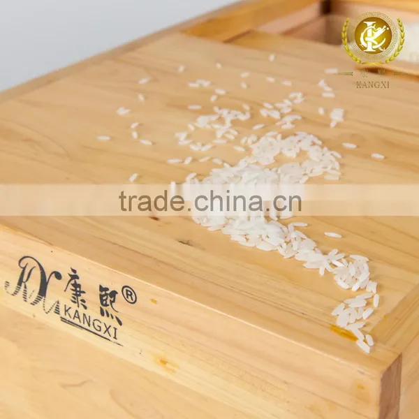 Harmless Paint Wooden Rice Box Health Material photo-2