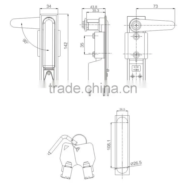 the High Safe Electronic Plane Lock for Cabinet Lock photo-3