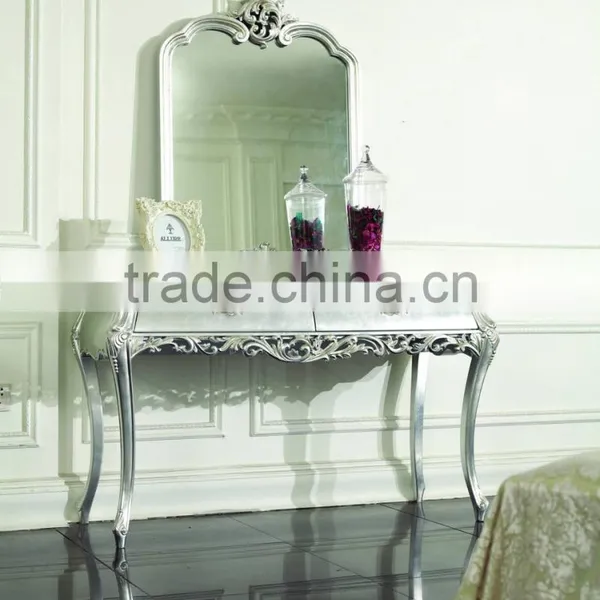 Royal Luxury European Style Bedroom Furniture Set, Antique Bed Bedside Table Dressing Table Bench photo-5